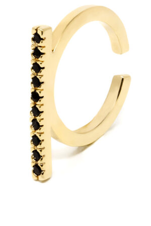Shabama MANHATTAN BLACK ring #bright gold 1 u