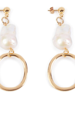 Shabama BALBOA LONG earrings #shiny gold 1 u