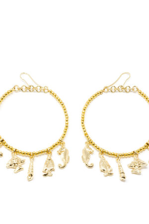 Shabama FORMENTOR earrings #shiny gold 1 u
