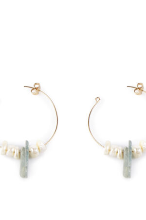 Shabama LAO GREEN 4CM pendientes #oro brillo 1 u