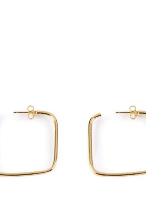 Shabama MOORE SQUARES earrings #shiny gold 1 u