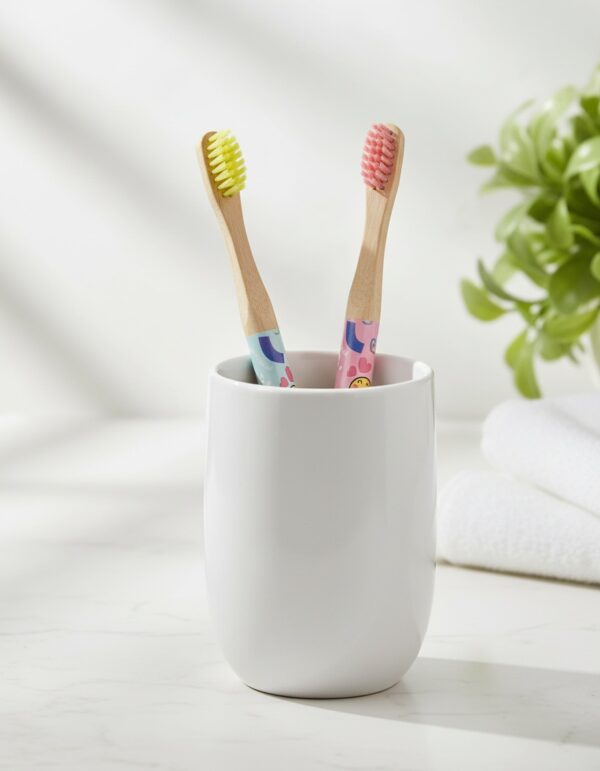 Take care SMILEY WORD BAMBOO TOOTHBRUSH LOT 2 pz