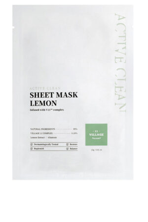 Village 11 ACTIVE CLEAN sheet mask lemon 23 gr