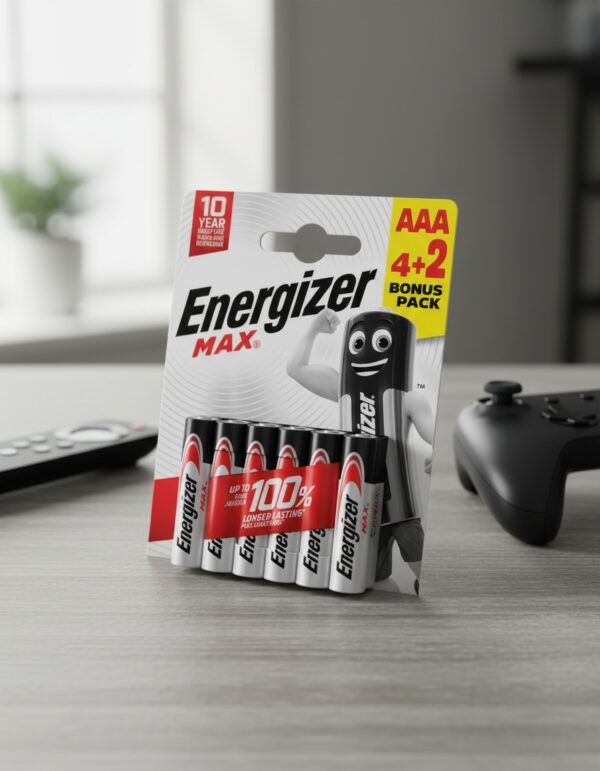 ENERGIZER MAX POWER LR03 AAA batteries pack x 6 u