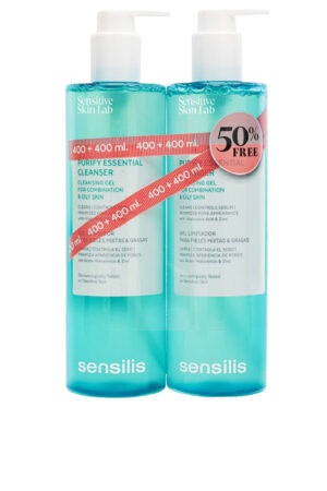 Sensilis PURIFY ESSENTIAL CLEANSER cleansing gel 2 x 400 ml
