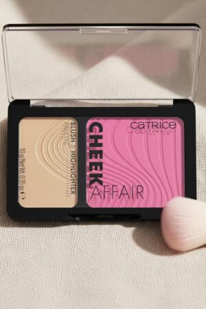 CHEEK AFFAIR blush & highlighter palette #010-love at first swipe 10 gr