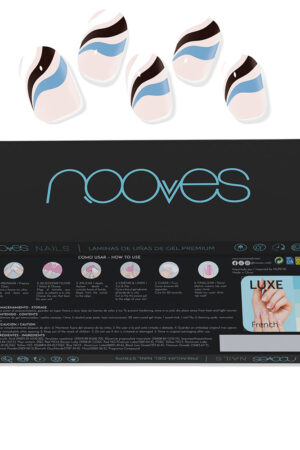 Nooves GEL NAIL SHEETS flowing stream premium glam #Art Design 20 units