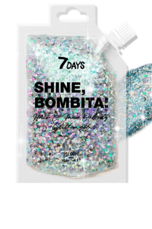 7days SHINE, BOMBITA! glitter gel for hair and body #902-dope 90 ml