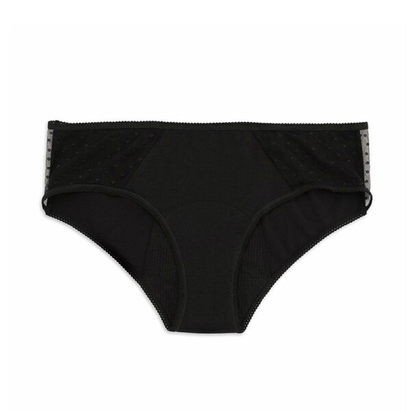 PlatanomelÓn KIWITAS CLASSIC PLUMETI menstrual panties black #S 1u