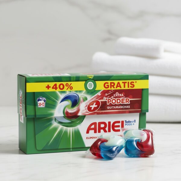 ARIEL PODS EXTRA POWER STAIN REMOVER 3in1 detergent 42 caps