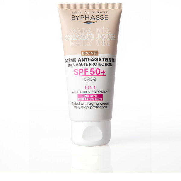 Byphasse Anti-aging FACIAL CREAM with color SPF50+ #bronze 50 ml