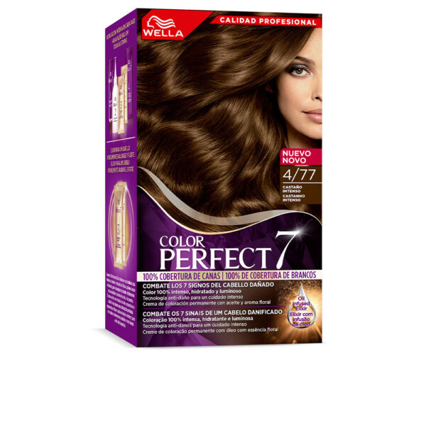 WELLA COLOR PERFECT 7 100% gray coverage #4/77-velvety brown