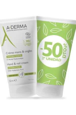 A-derma HANDS & NAILS cream pack 2 x 50 ml