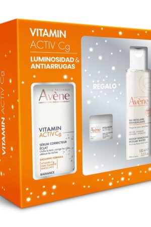 AvÈne VITAMIN ACTIV CG SERUM + MICELLAR + CREAM CASE 3 pcs