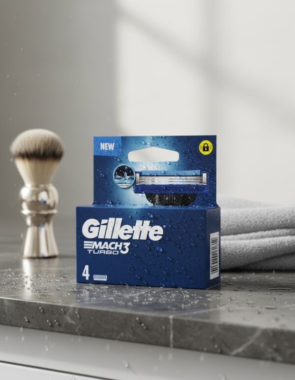 Gillette MACH 3 TURBO charger 4 spare parts