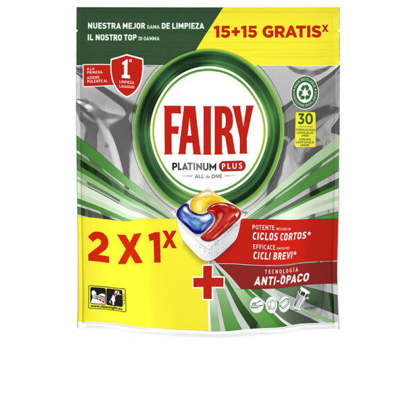 FAIRY PLATINUM PLUS LEMON dishwasher 30 capsules