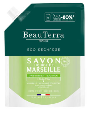 Beauterra MARSEILLE lemon mint soap refill 900 ml