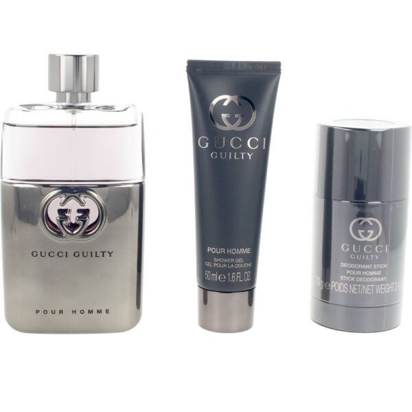GUCCI GUILTY POUR HOMME CASE 3 pcs
