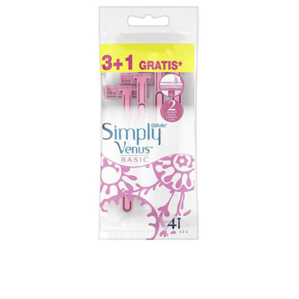 Gillette VENUS 2 SIMPLY BASIC disposable razor 4 units