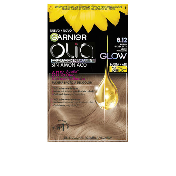 Garnier OLIA Permanent Color #8.12-Iridescent Blonde 3 u