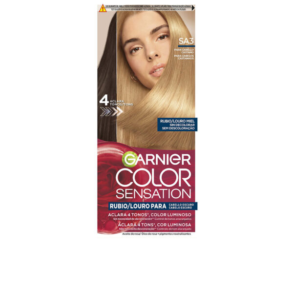 Garnier COLOR SENSATION luminous blonde dye without fading for dark hair #Louro Miel 5 u