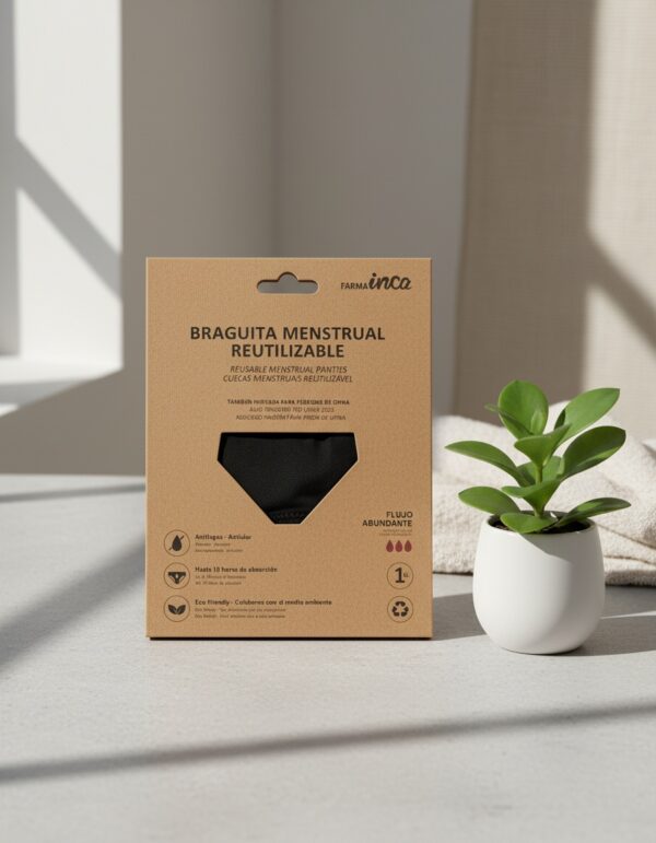 Inca MENSTRUAL PANTIES super absorption #black size L 1u