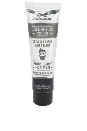 Hairgum COLORATION beard and hair dye #3-Dark Brown 60 gr