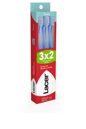 Lacer SOFT TOOTHBRUSH pack of 3 units