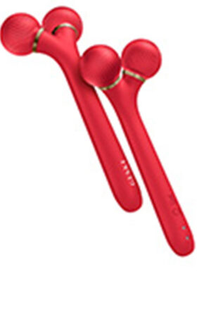 Geske SMART APP GUIDED 4-in-1 Sonic Facial Roller #Red 1 unit