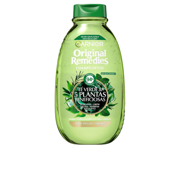 Garnier ORIGINAL REMEDIES green tea shampoo and 5 beneficial plants 400 ml
