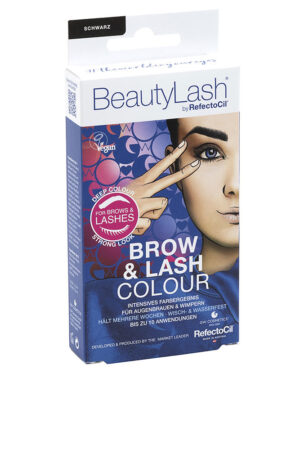 Refectocil BEAUTYLASH BROW & LASH COLOUR eyebrow and eyelash tint kit #Black 1 unit