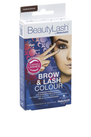 Refectocil BEAUTYLASH BROW & LASH COLOUR eyebrow and eyelash tint kit #Dark Brown 1 unit