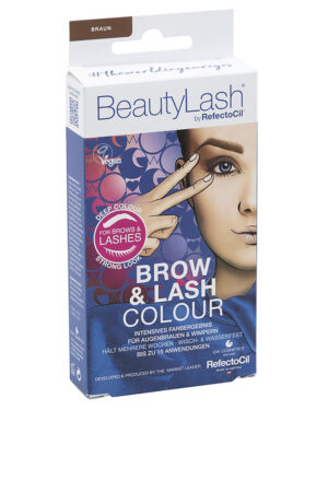 Refectocil BEAUTYLASH BROW & LASH COLOUR eyebrow and eyelash tint kit #Medium Brown 1 unit