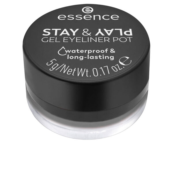 Essence STAY & PLAY Gel Eyeliner Jar #01-Black 5g