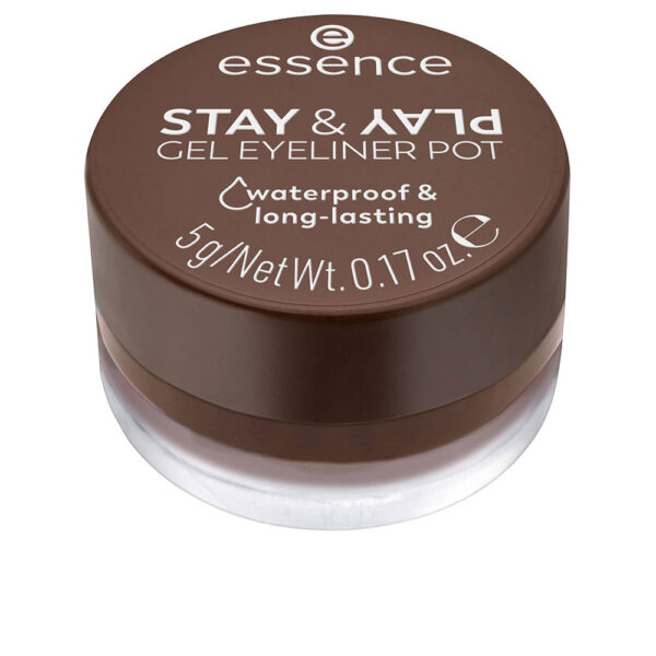 Essence STAY & PLAY Gel Eyeliner Jar #02-Brown 5g