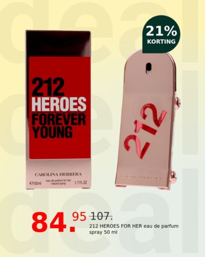 212 HEROES FOR HER eau de parfum spray 50 ml