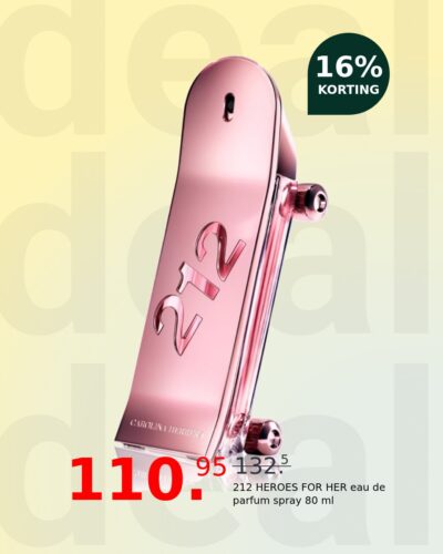 212 HEROES FOR HER eau de parfum spray 80 ml