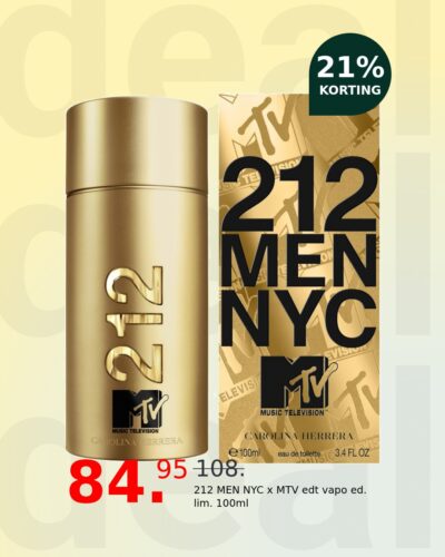212 MEN NYC x MTV edt vapo ed. lim. 100ml