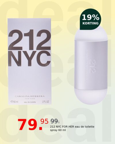 212 NYC FOR HER eau de toilette spray 60 ml