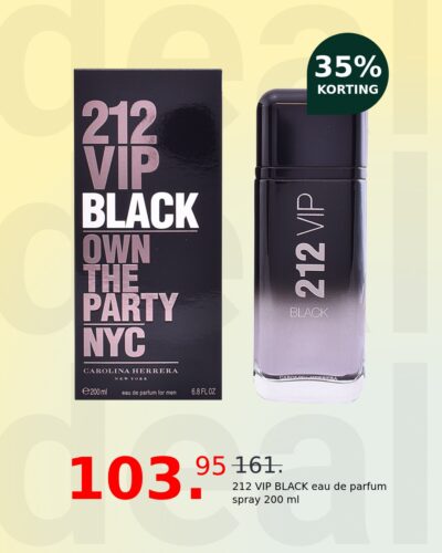 212 VIP BLACK eau de parfum spray 200 ml