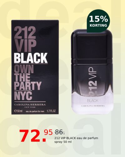 212 VIP BLACK eau de parfum spray 50 ml