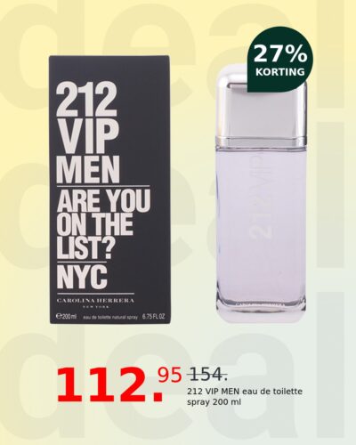 212 VIP MEN eau de toilette spray 200 ml