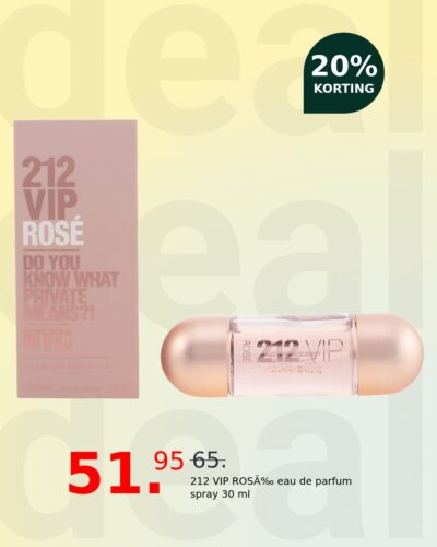 212 VIP ROSÉ eau de parfum spray 30 ml