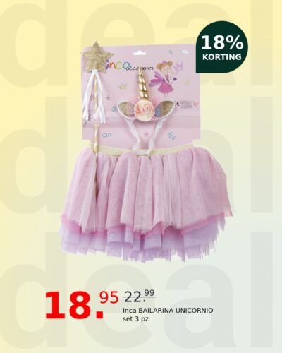 Inca BAILARINA UNICORNIO set 3 pz
