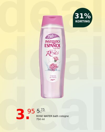 ROSE WATER bath cologne 750 ml