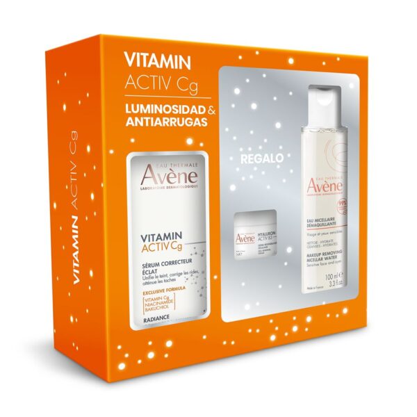 AvÈne VITAMIN ACTIV CG SERUM + MICELLAR + CREAM CASE 3 pcs
