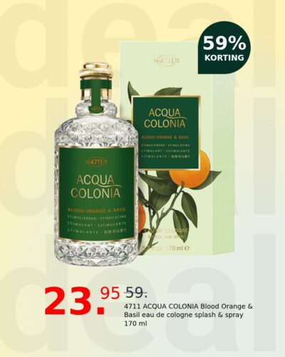 4711 ACQUA COLONIA Blood Orange & Basil eau de cologne splash & spray 170 ml