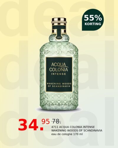 4711 ACQUA COLONIA INTENSE WAKENING WOODS OF SCANDINAVIA eau de cologne 170 ml