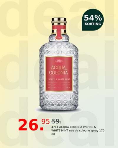 4711 ACQUA COLONIA LYCHEE & WHITE MINT eau de cologne spray 170 ml
