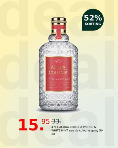 4711 ACQUA COLONIA LYCHEE & WHITE MINT eau de cologne spray 50 ml